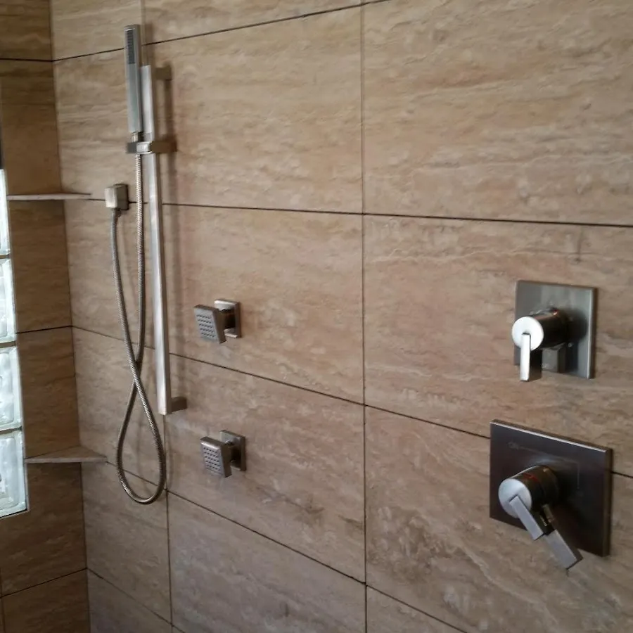 Shower fixture installation for Water Heater Replacement in Mantua